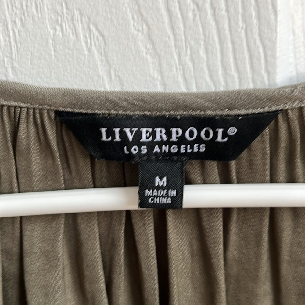 Liverpool Olive Long Sleeve Blouse - Picture 2 of 5